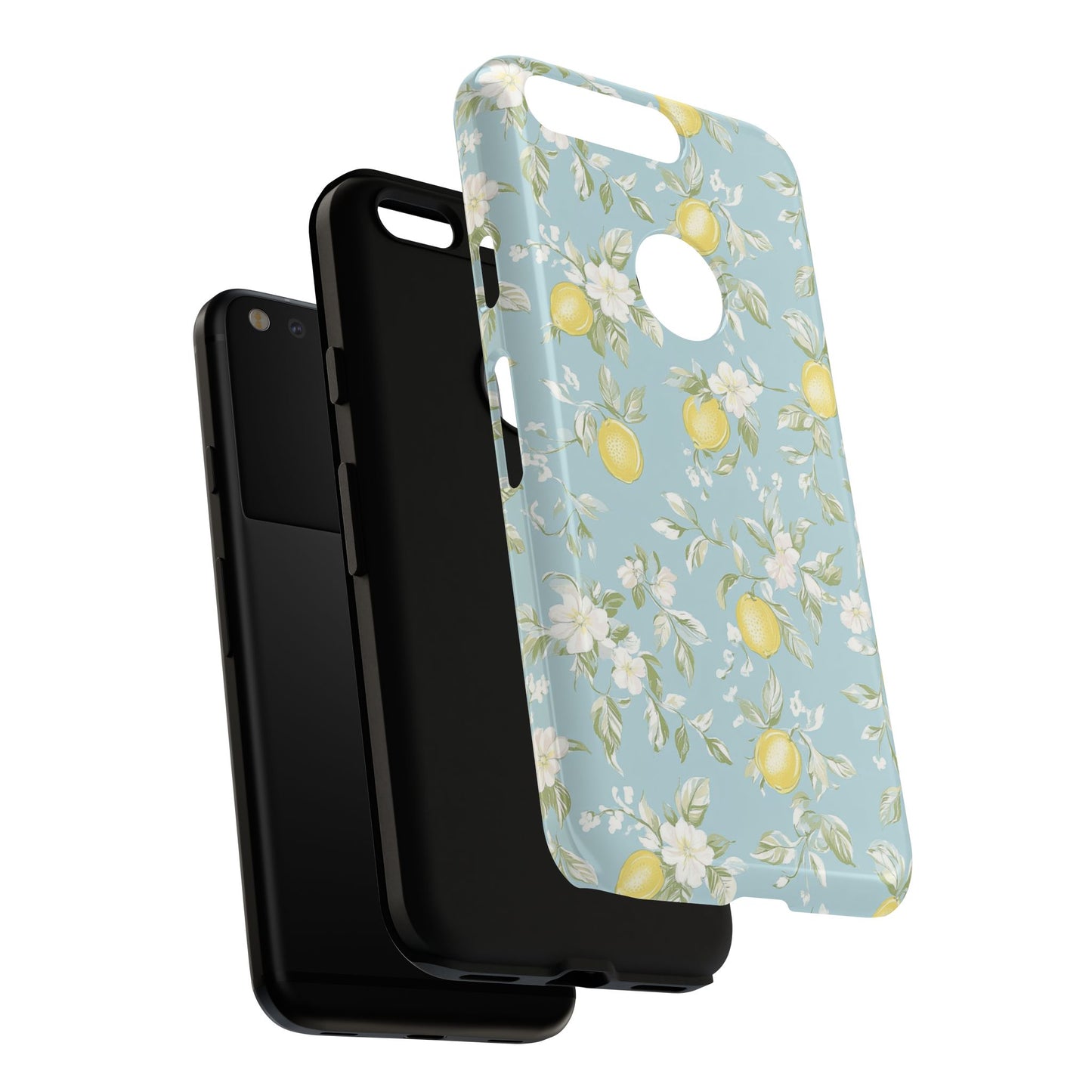 Lemon Blossom Blue Google Pixel Case