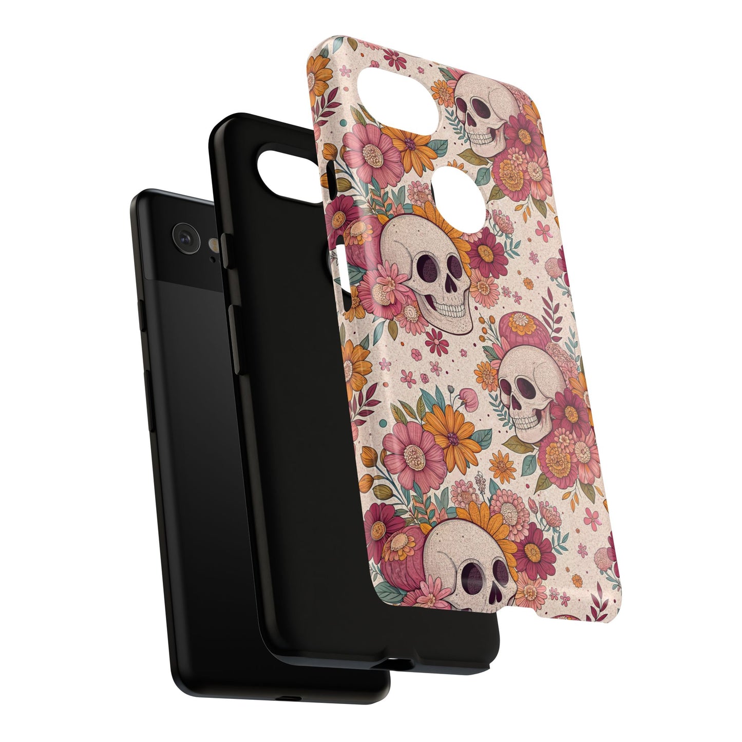 Floral Skull Google Pixel Case