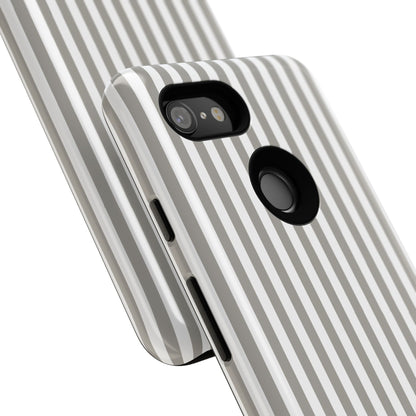 Gray & White Stripe Google Pixel Case