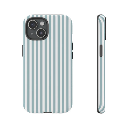 Blue & White Stripe iPhone Case
