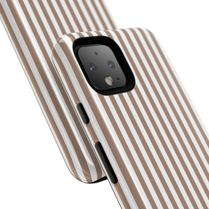 Beige & White Stripe Google Pixel Case