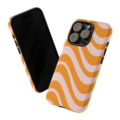 Retro Wavy Stripe iPhone Case