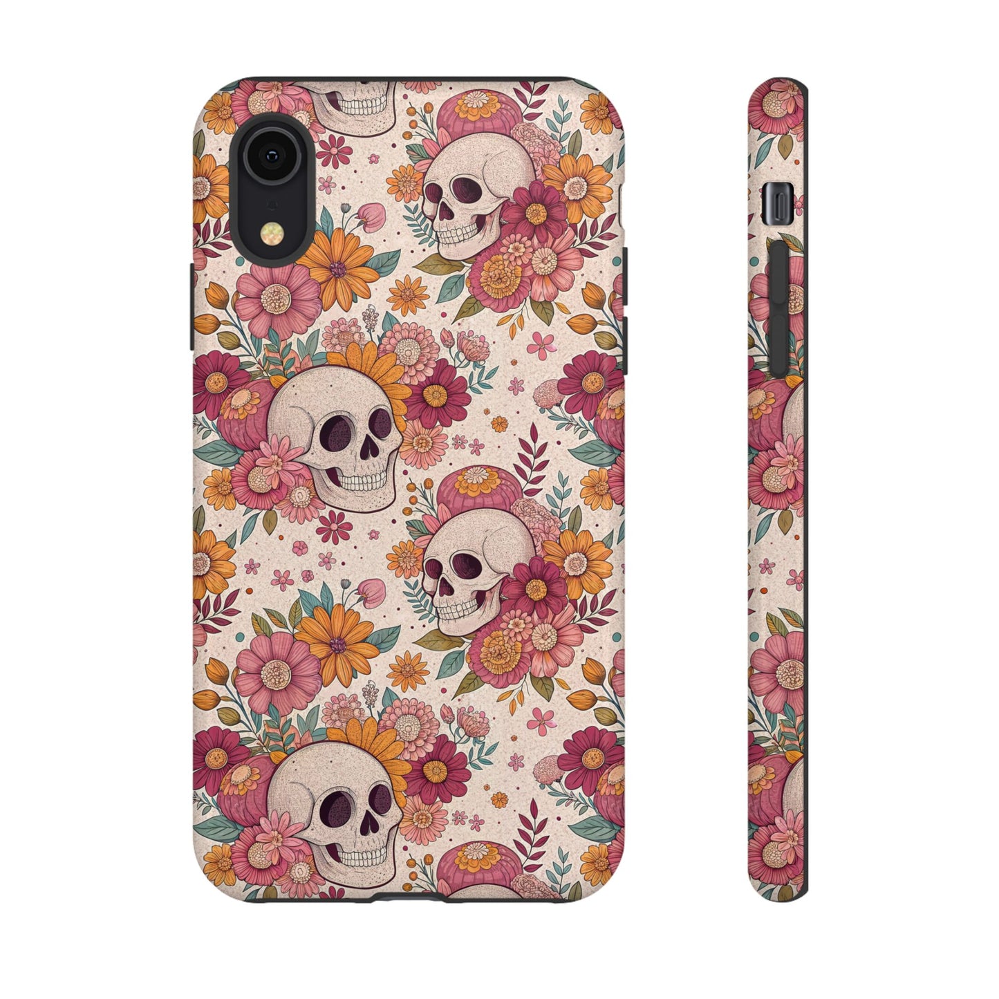 Floral Skull iPhone Case