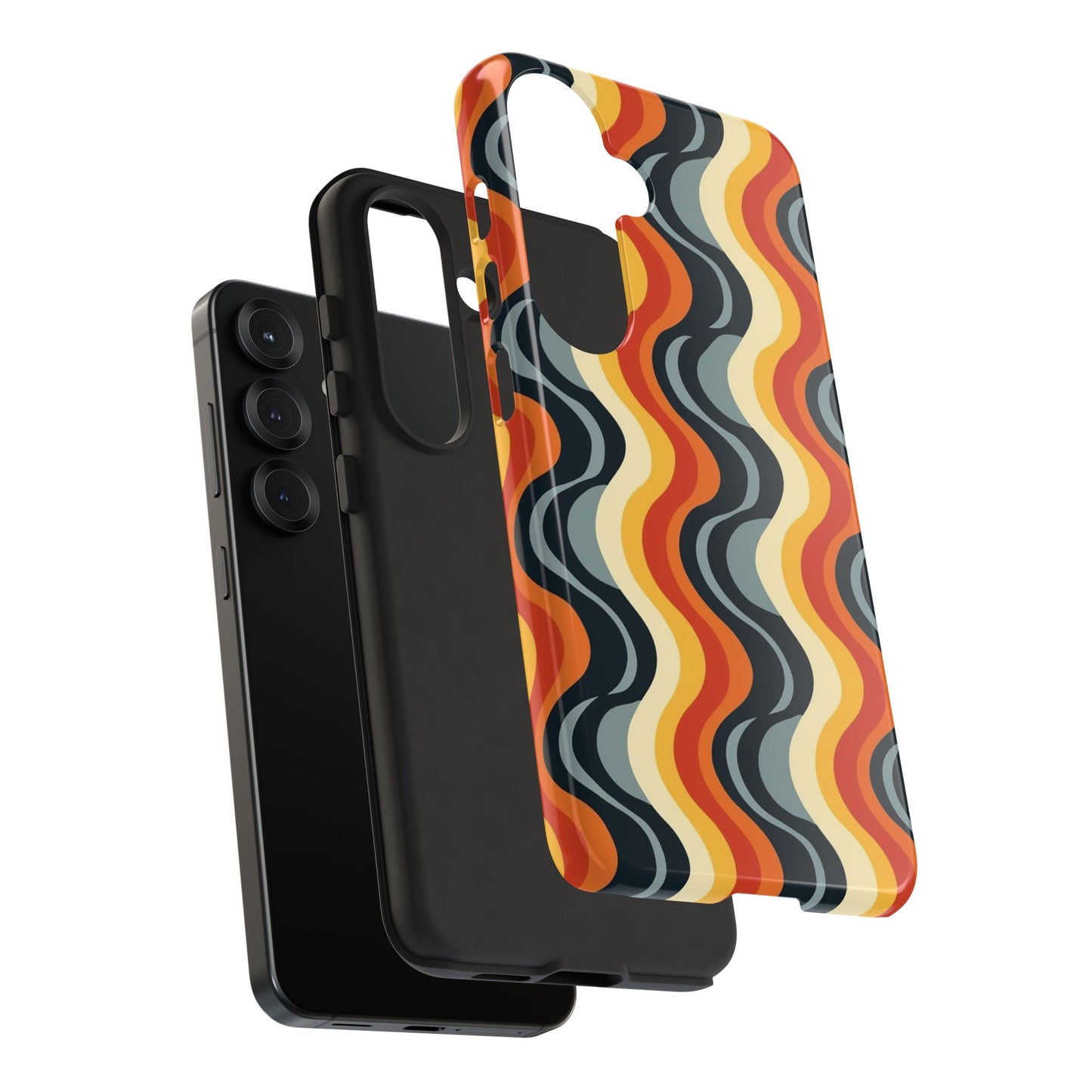 Retro Wavy Stripe Samsung Phone Case