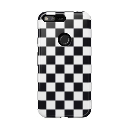 Black & White Checkerboard Google Pixel Case