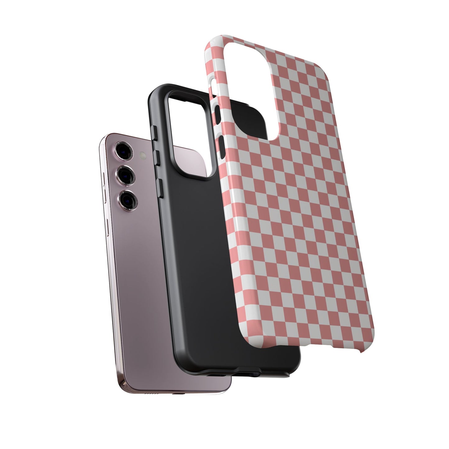 Pink Checkerboard Samsung Case