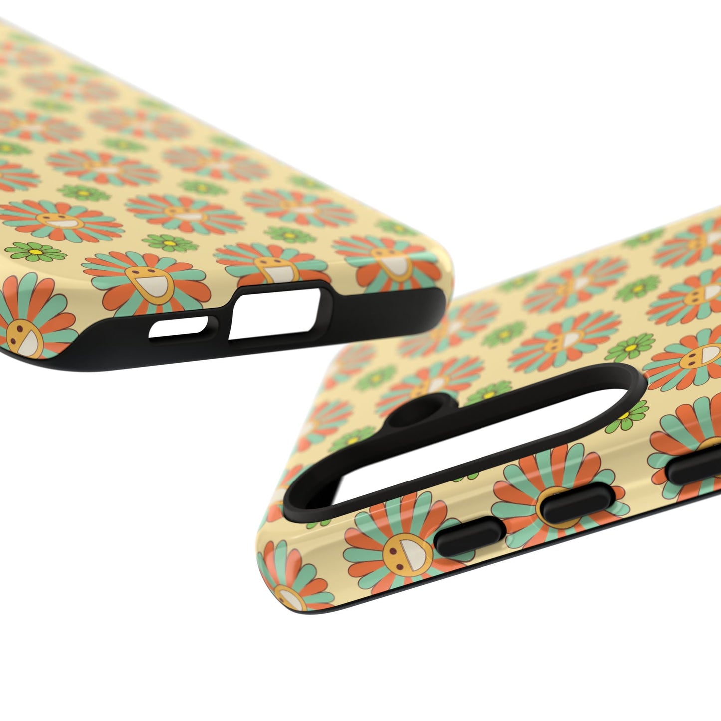 Smiley Retro Floral Samsung Case