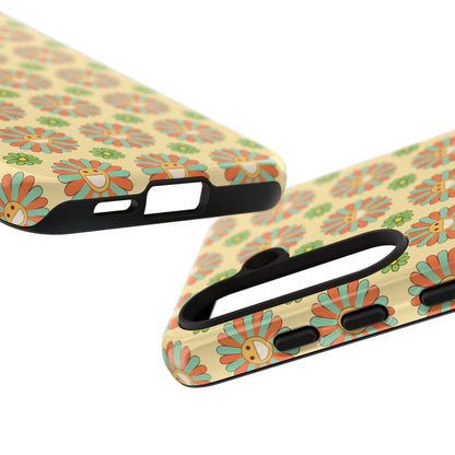 Smiley Retro Floral Samsung Case