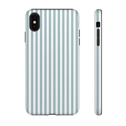 Blue & White Stripe iPhone Case