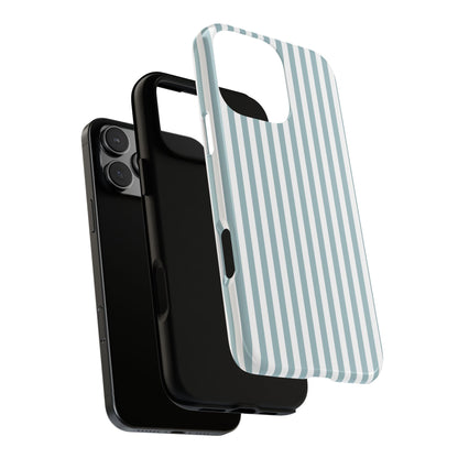 Blue & White Stripe iPhone Case
