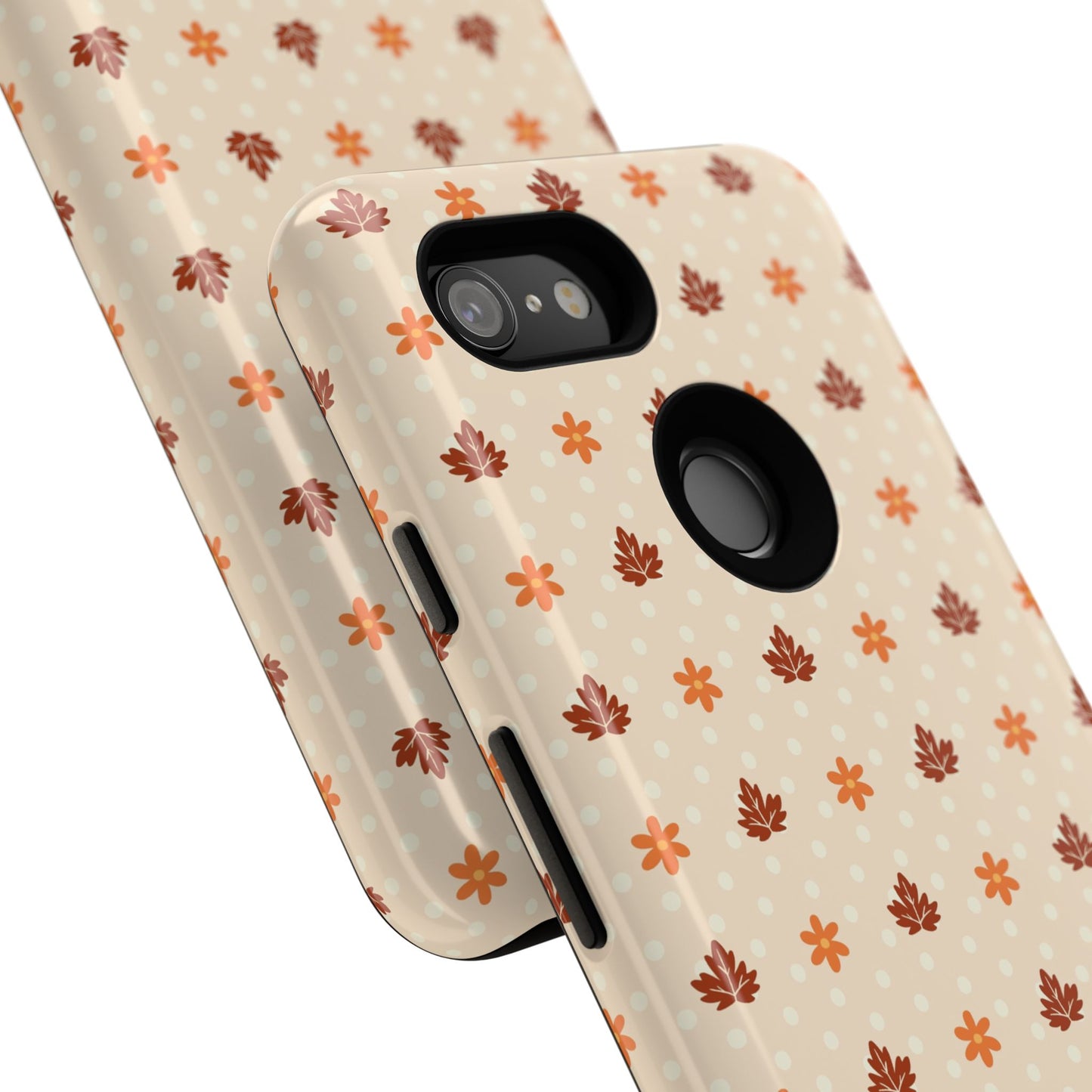 Beige Fall Floral Polka Dot Google Pixel Case