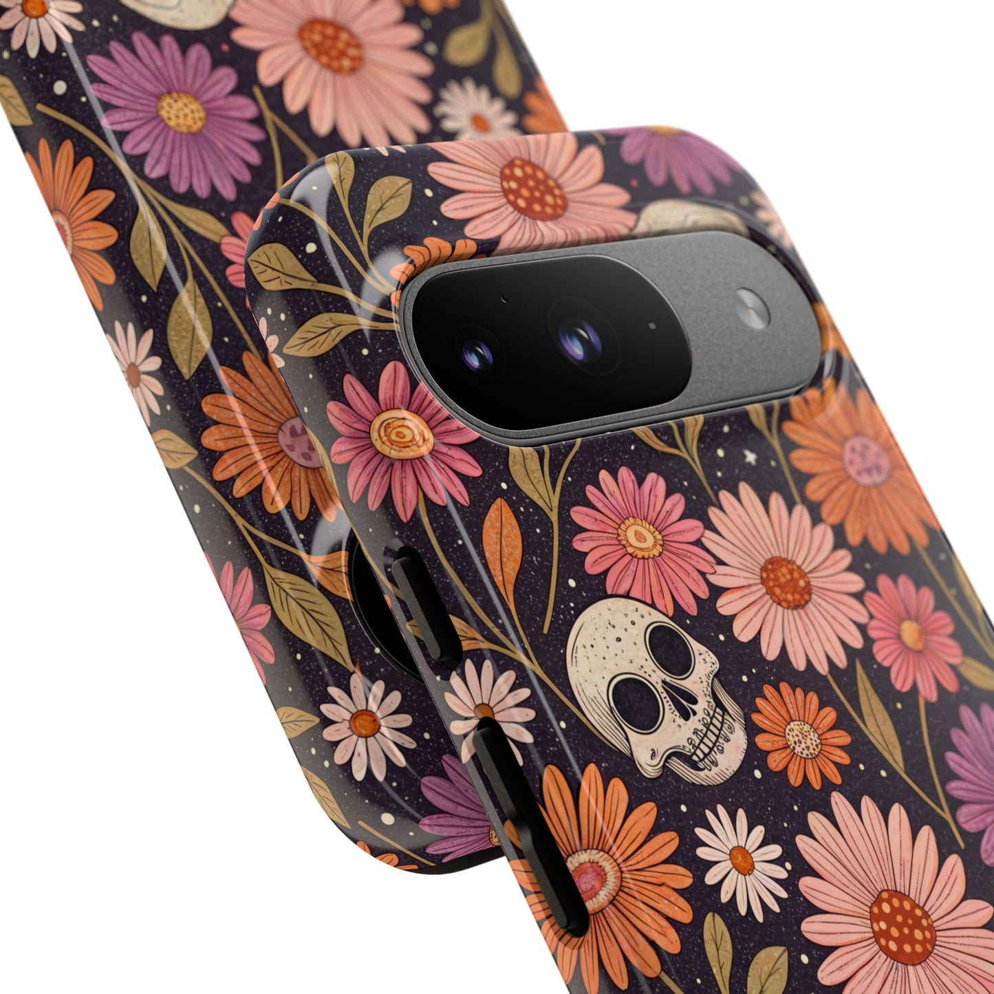 Skulls & Fall Florals Google Pixel Case