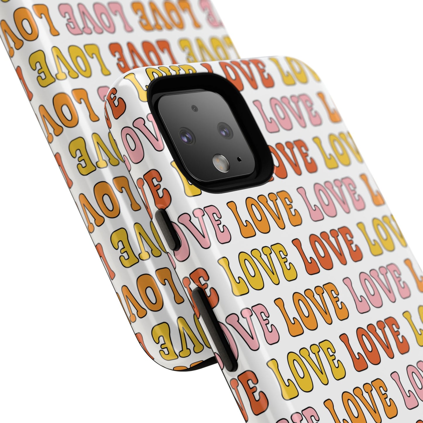 Retro LOVE Typography Google Pixel Case