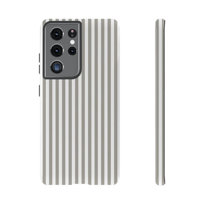 Gray & White Stripe Samsung Case