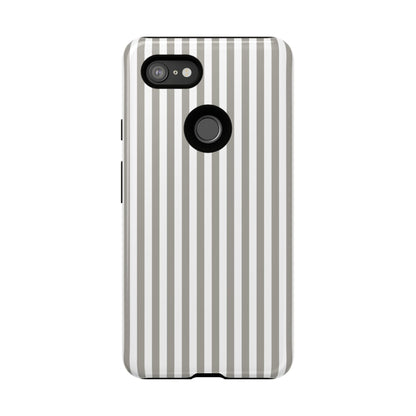 Gray & White Stripe Google Pixel Case