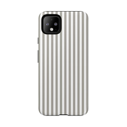 Gray & White Stripe Google Pixel Case