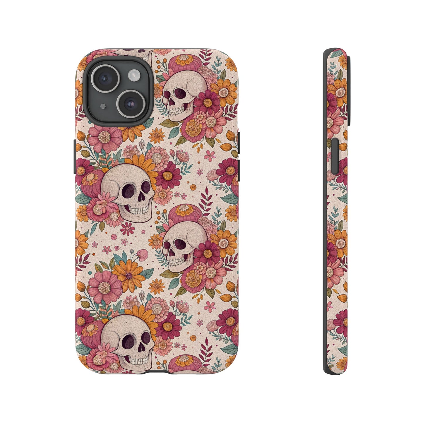 Floral Skull iPhone Case