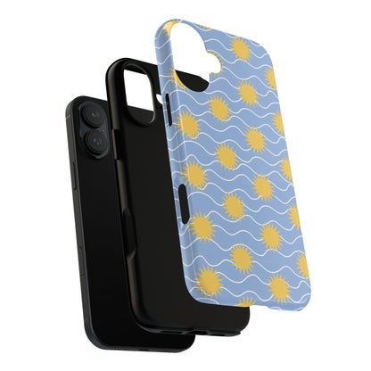Sunny Waves Blue iPhone Case