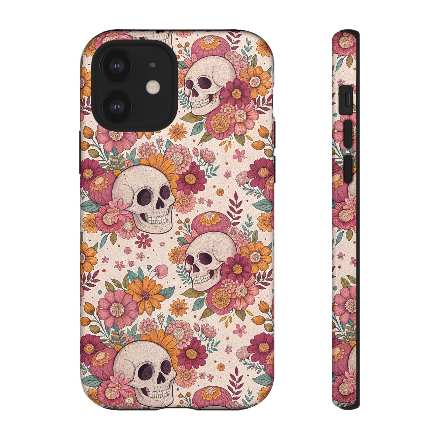 Floral Skull iPhone Case