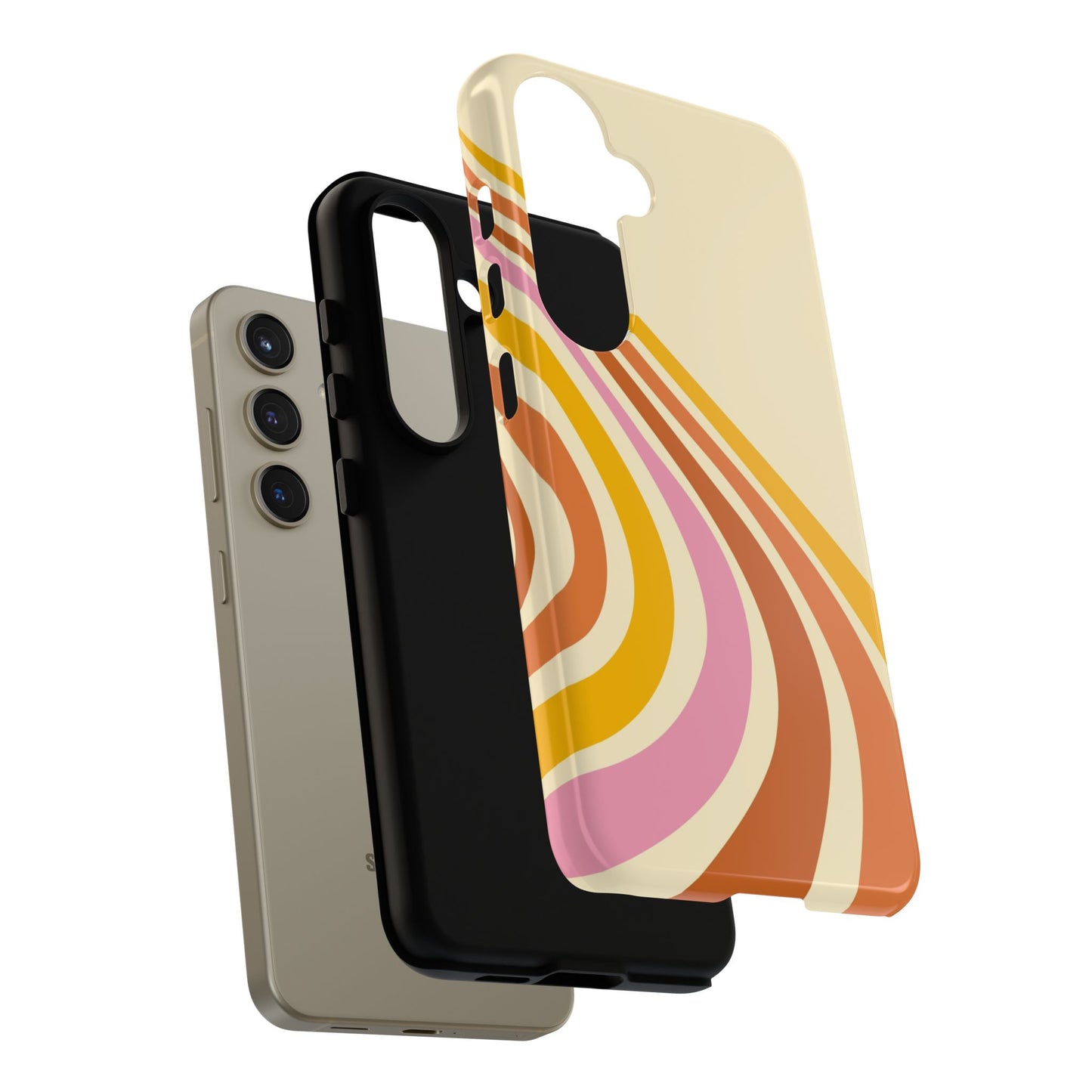 Retro Wave Swirl Samsung Case