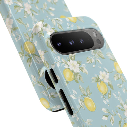 Lemon Blossom Blue Google Pixel Case