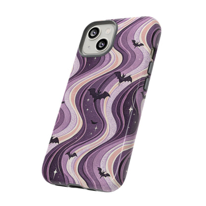 Retro Bats & Swirls iPhone Case