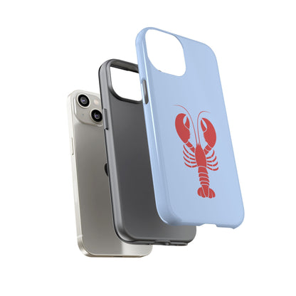 Red Lobster on Sky Blue iPhone Case