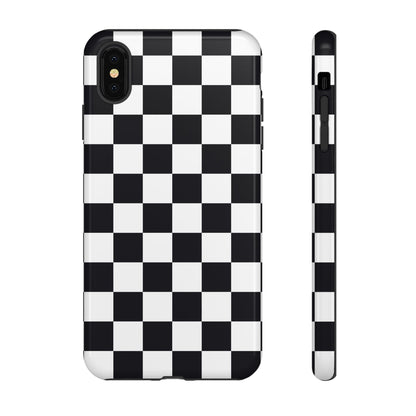 Black & White Checkerboard iPhone Case
