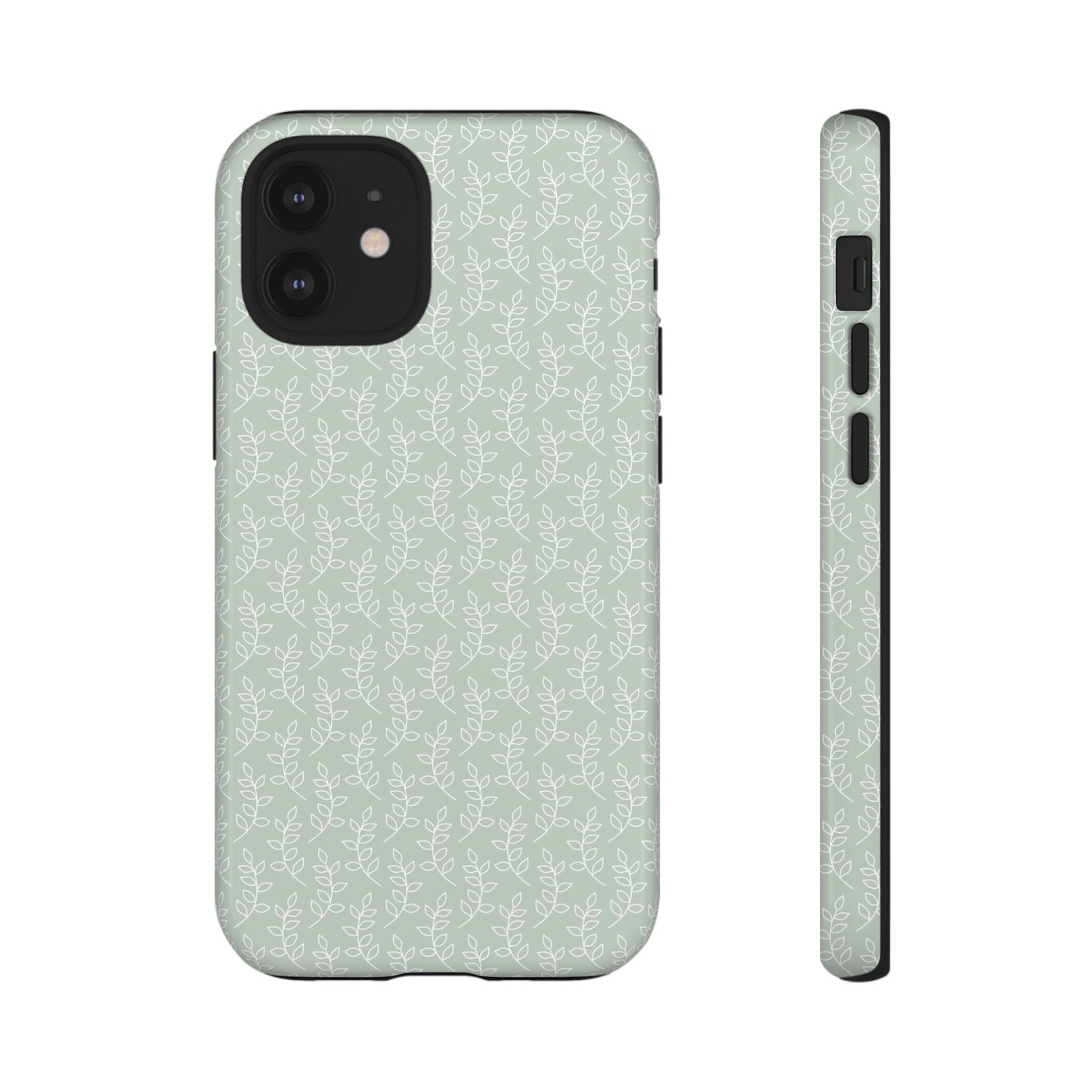Minimal Leaf Print iPhone Case