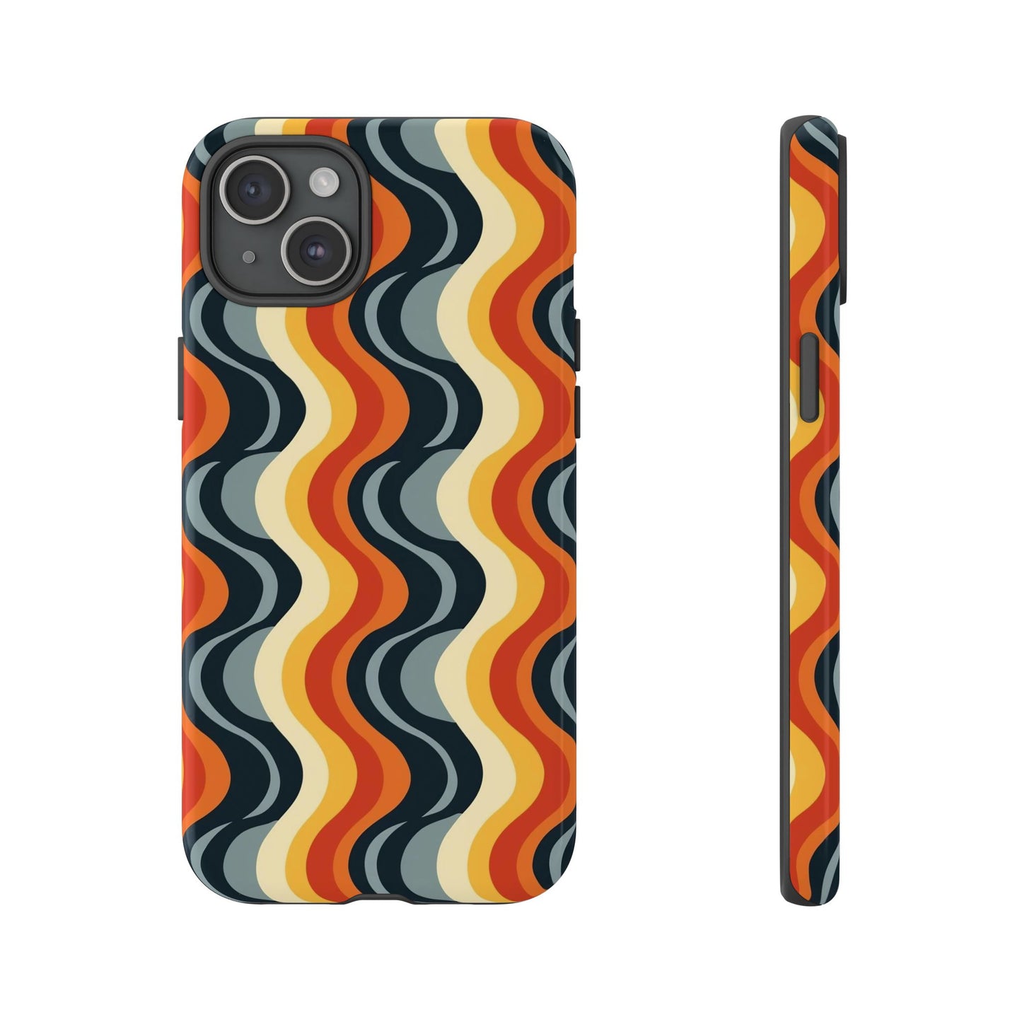 Retro Wavy Stripe iPhone Case