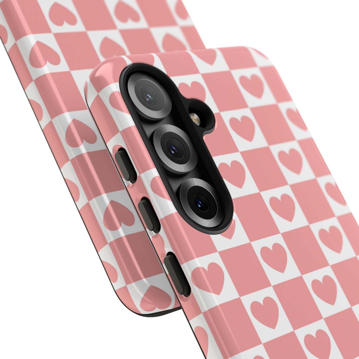 Pink Heart Checkerboard Samsung Case