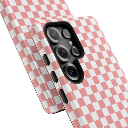 Pink Checkerboard Samsung Case