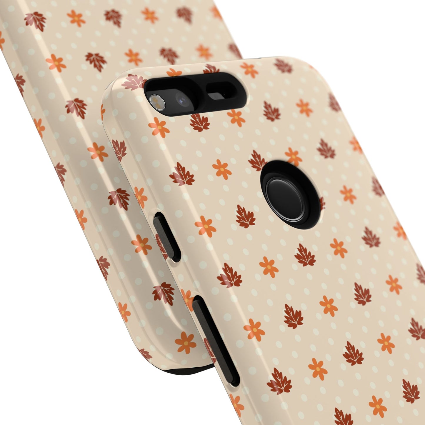 Beige Fall Floral Polka Dot Google Pixel Case