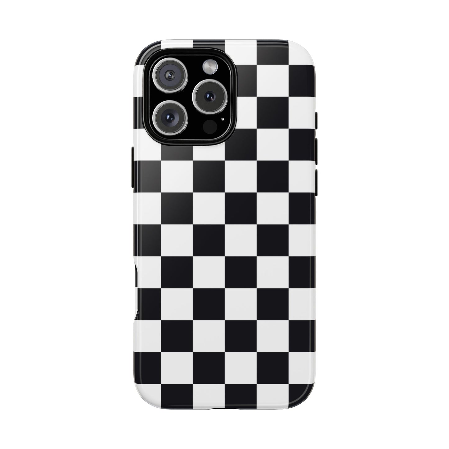 Black & White Checkerboard iPhone Case