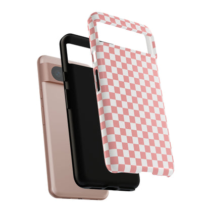 Pink Checkerboard Google Pixel Case