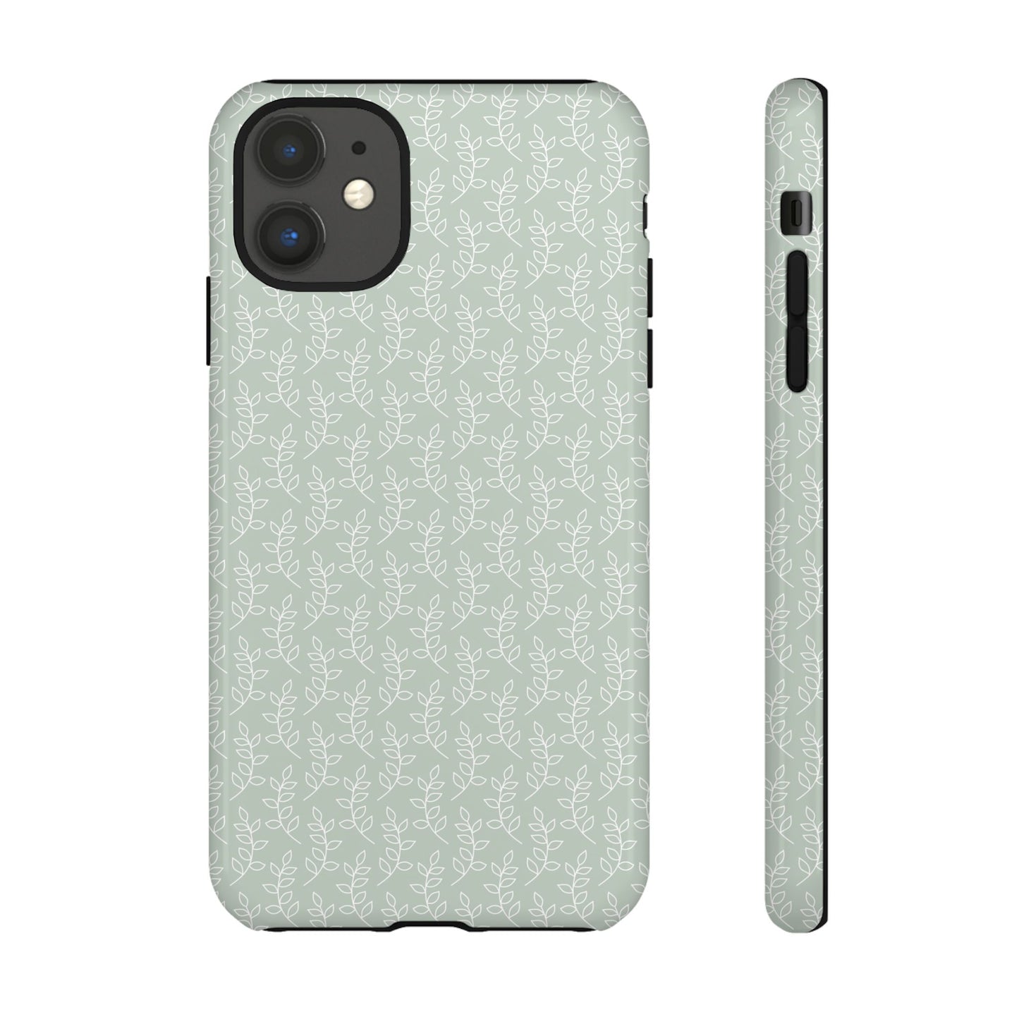 Minimal Leaf Print iPhone Case