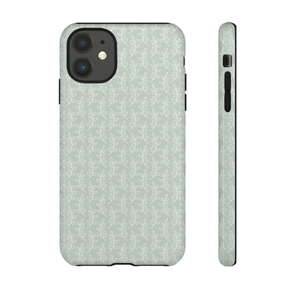 Minimal Leaf Print iPhone Case