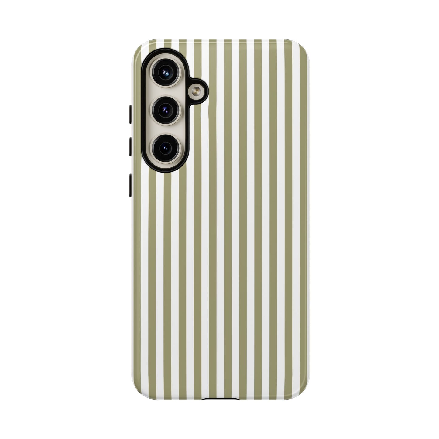 Sage & White Stripe Samsung Case