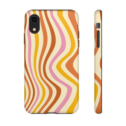 Retro Sunset Wave iPhone Case