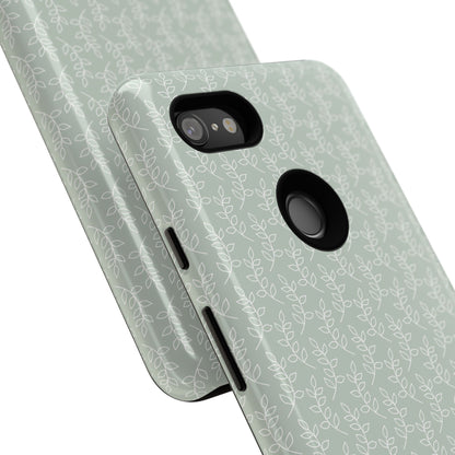 Minimal Leaf Print Google Pixel Case