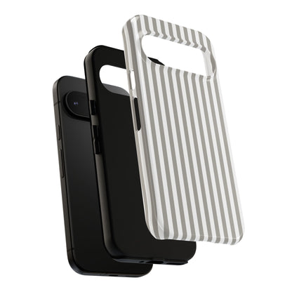 Gray & White Stripe Google Pixel Case