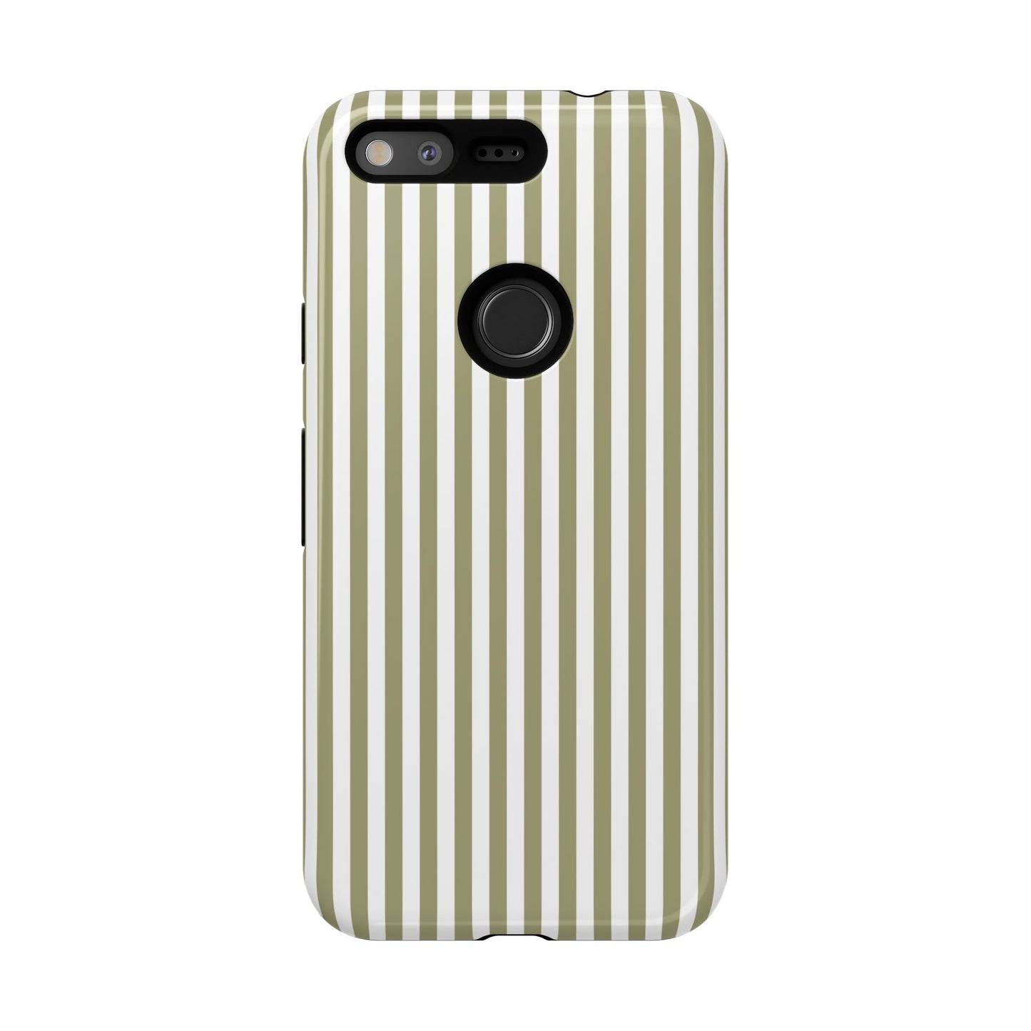 Sage & White Stripe Google Pixel Case