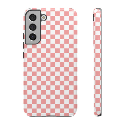 Pink Checkerboard Samsung Case