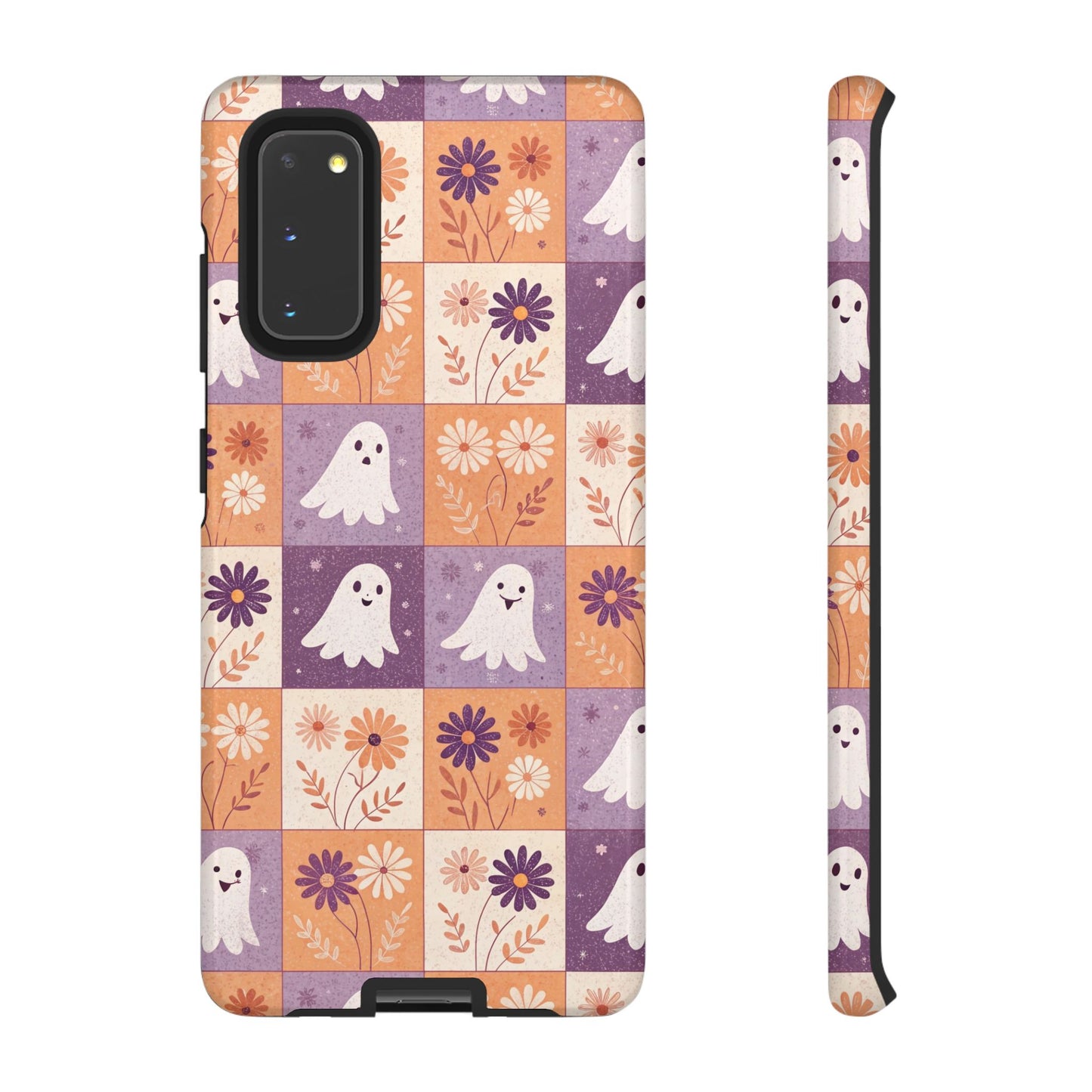 Ghost Floral Checkerboard Samsung Case