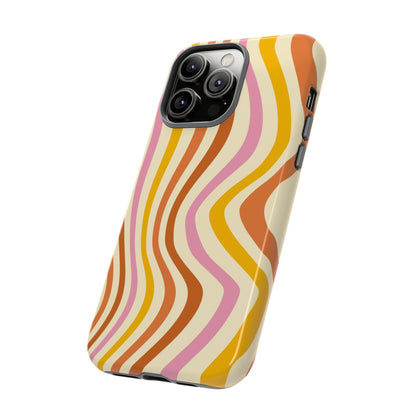Retro Sunset Wave iPhone Case