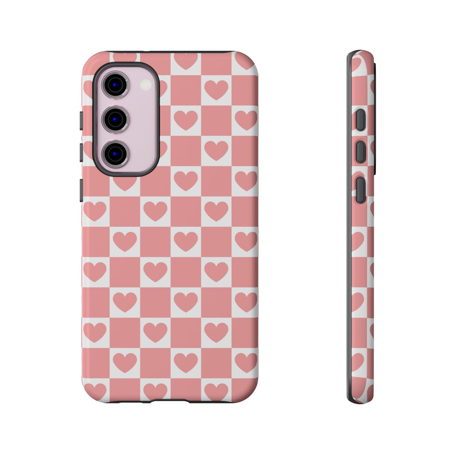 Pink Heart Checkerboard Samsung Case