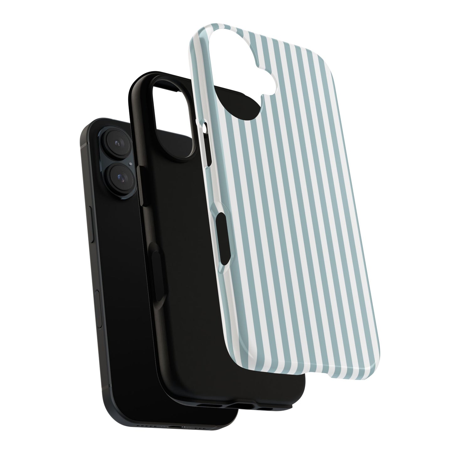 Blue & White Stripe iPhone Case