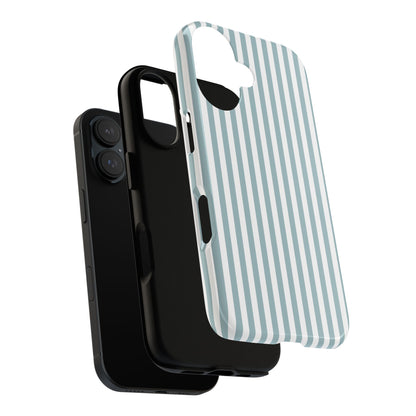 Blue & White Stripe iPhone Case