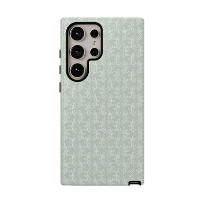 Minimal Leaf Print Samsung Case