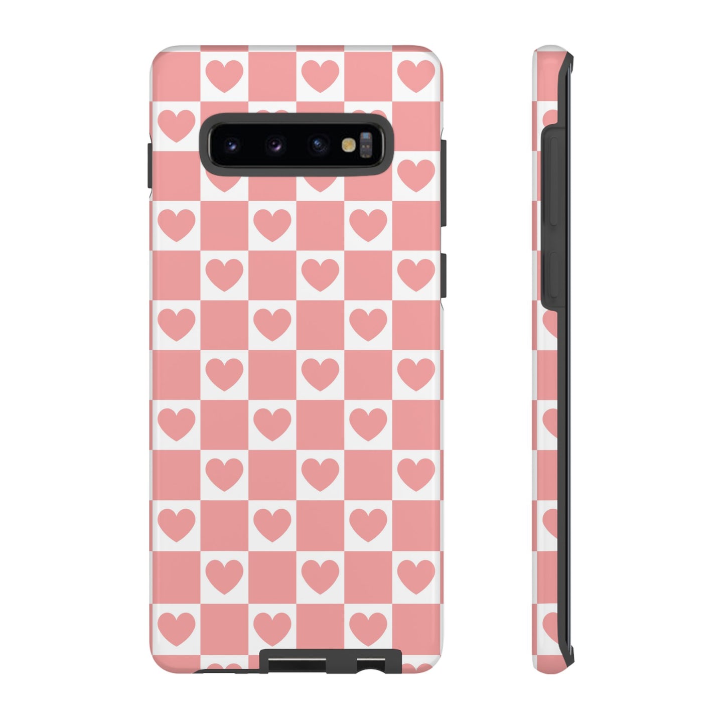 Pink Heart Checkerboard Samsung Case